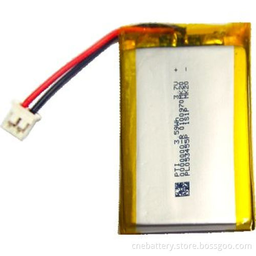 Rechargeable Lithium Polymer Battery with 3.7V, 1,250mAh and 500 Times Lifespan for Tester, Toys